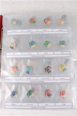 Lot 2709 - A large quantity of enamelled sporting pin...
