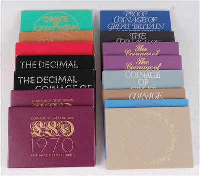 Lot 2248 - A collection of fifteen Great Britain and Northern Ireland proof coin sets