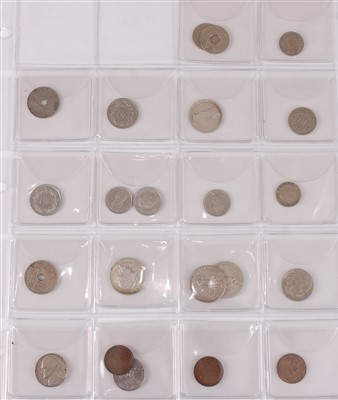 Lot 2215 - Great Britain and World, an album of coins briefly to include