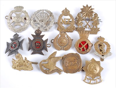 Lot 41 - A collection of mainly Commonwealth cap badges and insignia to include
