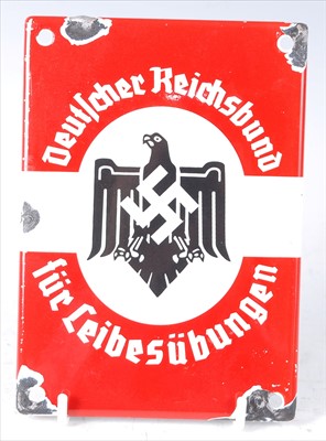 Lot 183 - A modern German enamelled wall plaque