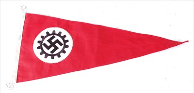 Lot 298 - A German Teno pennant, having an embroidered...