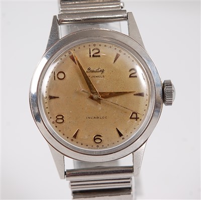Lot 2744 - A vintage gent's Breitling steel cased...