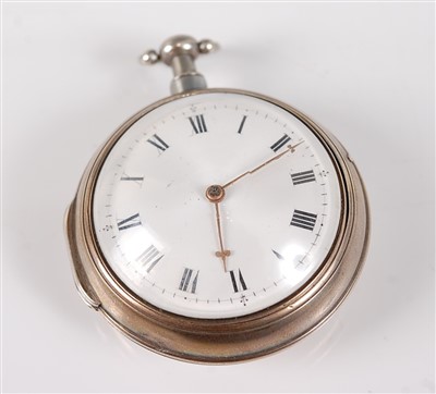 Lot 2759 - A George III silver pair cased gent's pocket...