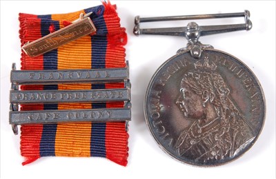 Lot 306 - A Queen's South Africa medal (1899-1902) 3rd...