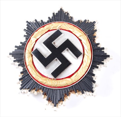 Lot 413 - A German Deutsche kreuz in gold, of four rivet...