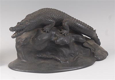 Lot 2323 - A Japanese Meiji period (1868-1912) bronze...