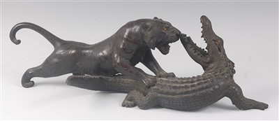 Lot 2324 - A Japanese Meiji period (1868-1912) bronze...