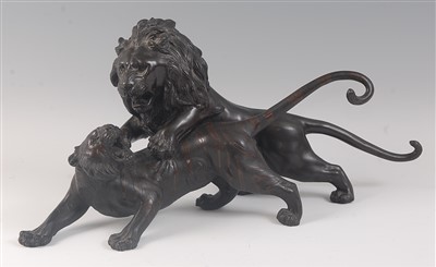 Lot 2325 - A Japanese Meiji period (1868-1912) bronze...