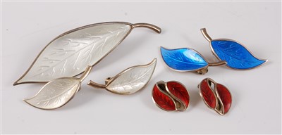 Lot 2770 - A David Andersen Norwegian sterling silver and...