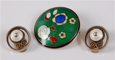 Lot 2771 - A contemporary Norwegian silver gilt and...