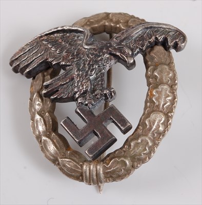 Lot 411 - A German Luftwaffe Observers qualification badge