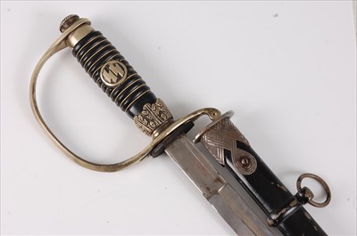 Lot 316 - A post WW II Schutzstaffel (SS) sword