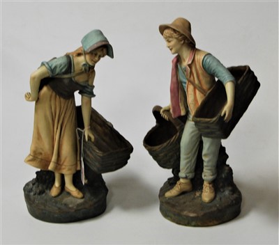 Lot 9 - An early 20th century continental porcelain...
