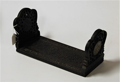Lot 21 - A late 19th century Anglo-Indian bookslide...