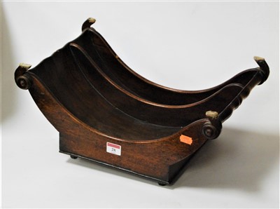 Lot 28 - A George III mahogany cheese coaster of...