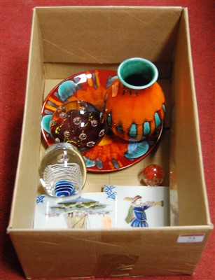 Lot 73 - A modern Poole pottery vase, decorated in...