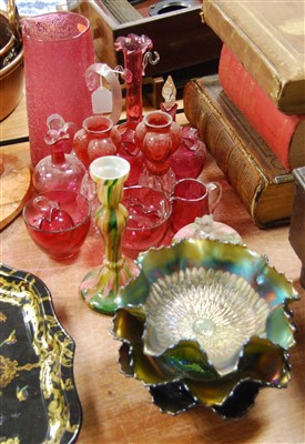 Lot 114 - A collection of Victorian and later glassware,...