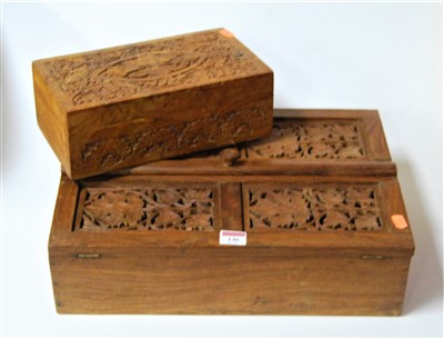 Lot 146 - A 20th century pipe rack with fitted interior...