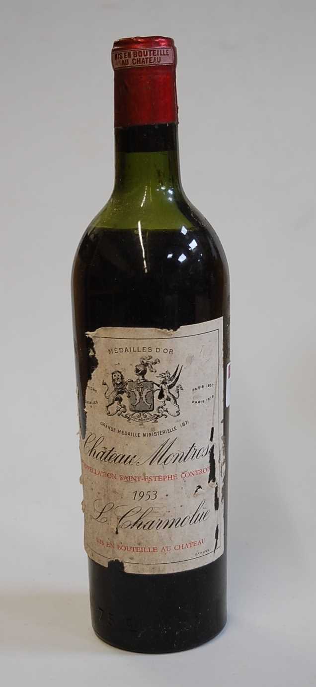 Lot 1001 - Château Montrose, 1953, Saint Estephe, one...