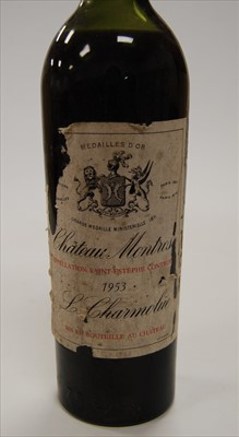 Lot 1001 - Château Montrose, 1953, Saint Estephe, one...