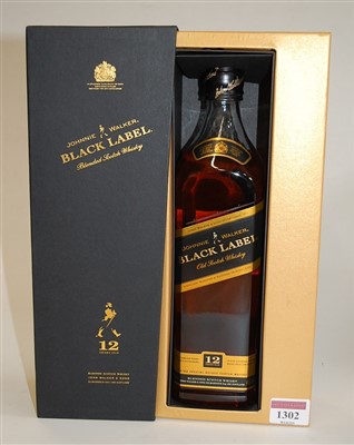 Lot 1302 - Johnnie Walker Black Label 12 year old Old...