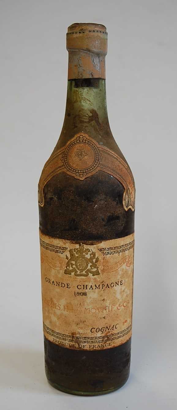 Lot 1303 - Grande Champagne Cognac, 1808, J. Denis Mounie...