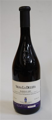 Lot 1002 - Vigna la Delizia, 1982, Barolo, four bottles...