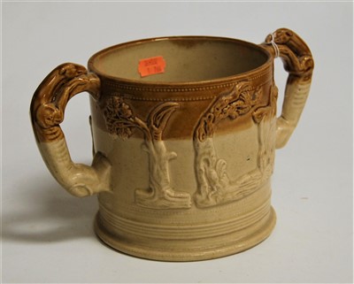 Lot 203 - A Victorian salt glazed stoneware two-tone...