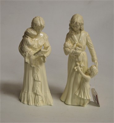 Lot 210 - A Royal Worcester blanc de chine figure 'Once...