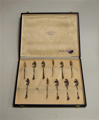 Lot 245 - A cased set of ***TWELVE*** Argentinian 800...