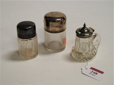 Lot 248 - An early 20th century mustard, having a cut...