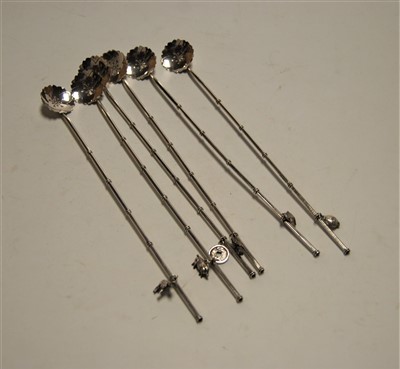 Lot 293 - A set of six early 20th century sterling...