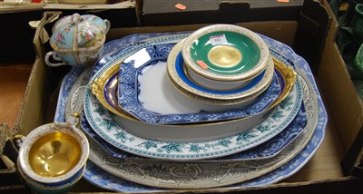 Lot 382 - A box of miscellaneous china, to include large...