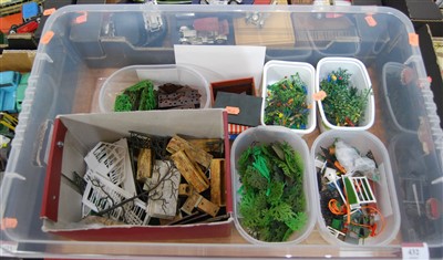 Lot 432 - One box containing a quantity of plastic...