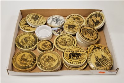 Lot 446 - A quantity of various reproduction pot lids to...