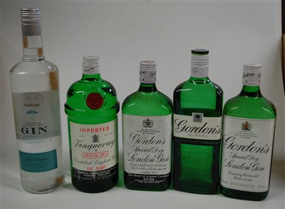 Lot 1308 - Waitrose London Dry Gin, 100cl, 40%, one...
