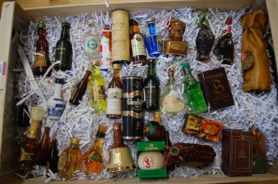 Lot 1405 - A quantity of spirit miniatures, largely being...