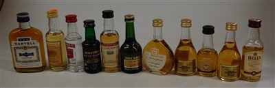 Lot 1406 - A quantity of spirit miniatures, to include...