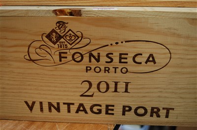 Lot 1263 - Fonseca, 2011 vintage port, six bottles (OWC)
