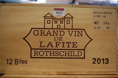 Lot 1013 - Château Lafite Rothschild, 2013, Pauillac,...
