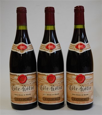 Lot 1017 - Côte-Rôtie, 1983, Brune et Blonde domaine de...