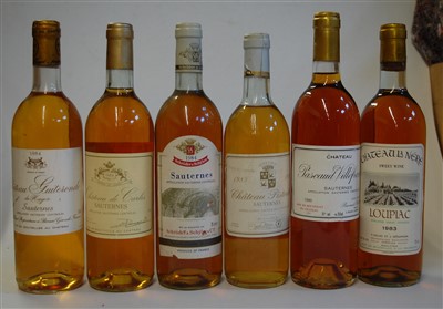 Lot 1157 - Château Guiteronde, 1984, Sauternes, one...