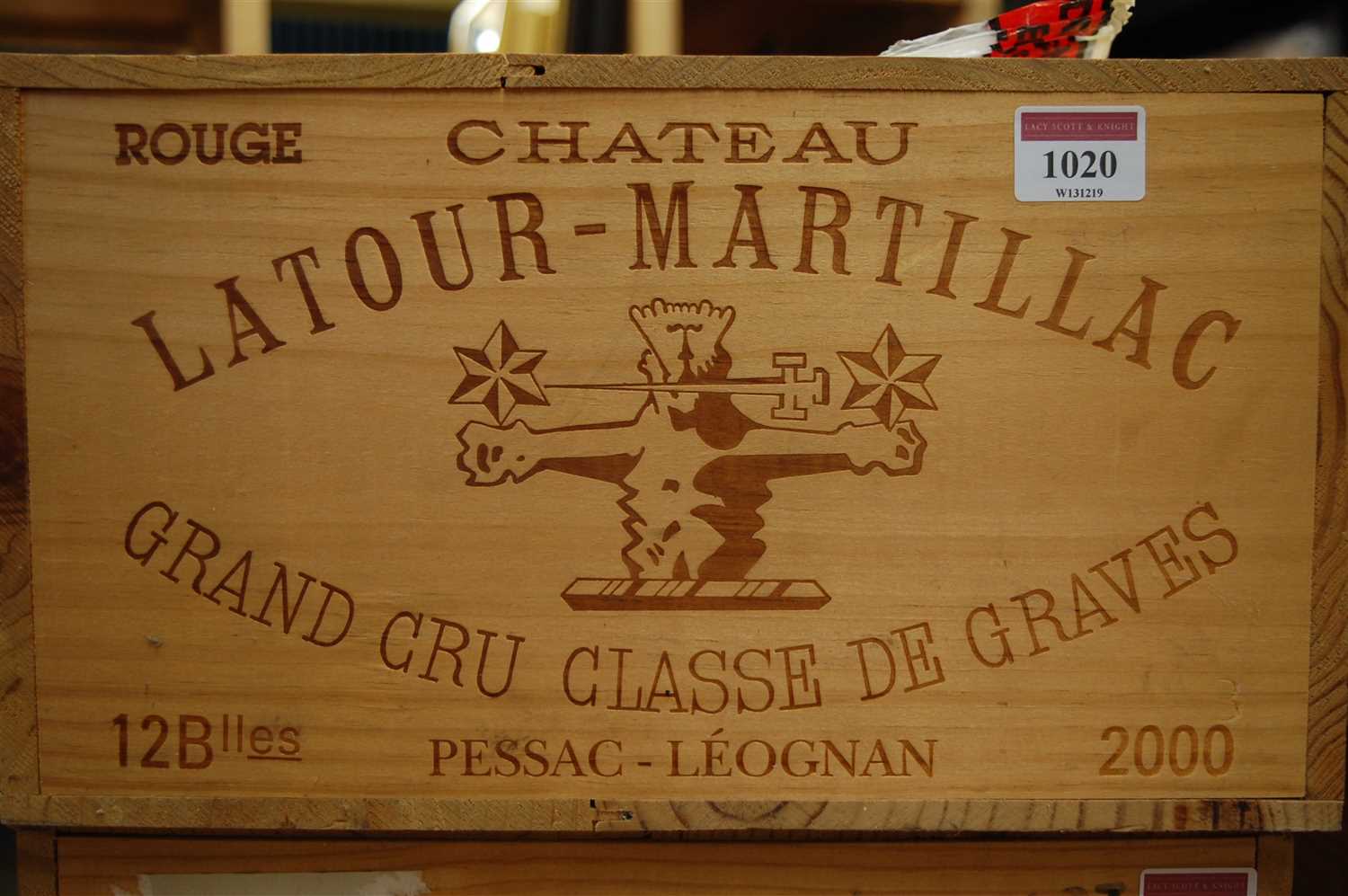 Lot 1020 - Château Latour-Martillac, 2000, Pessac-Léognan,...