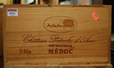Lot 1002 - Château Patache d'Aux, 1996, Medoc, twelve...