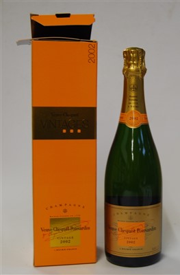 Lot 1164 - Veuve Cliquot Ponsardin, 2002, vintage...