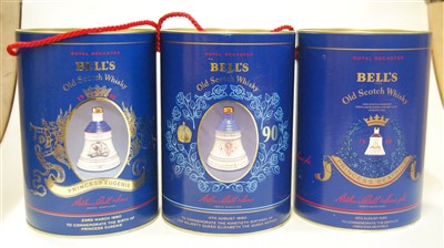 Lot 1325 - Six Bell's Old Scotch Whisky bottles in Wade...