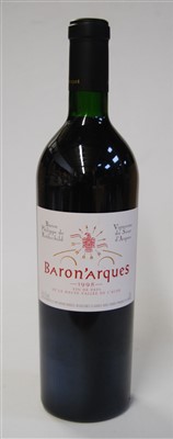Lot 1037 - Domaine de Baron'Arques, 1998, Van de Pays,...