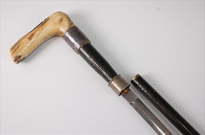 Lot 171 - A late Victorian sword stick