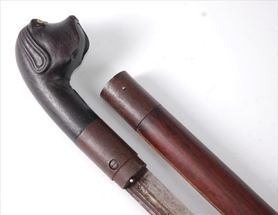 Lot 173 - A 19th century rosewood sword stick